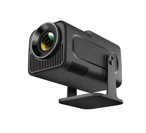 Portable Small Straight Household Projector, compact design, black, ideal for home entertainment.